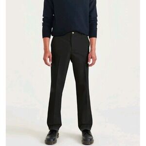 NWT Dockers Mens Black Signature D3 Classic Fit Straight Khaki Pants 40x32